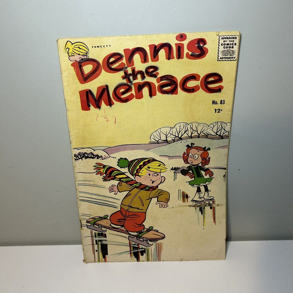 Dennis theβ Menace #83 (Fawcett Comics Hallden March 1966)